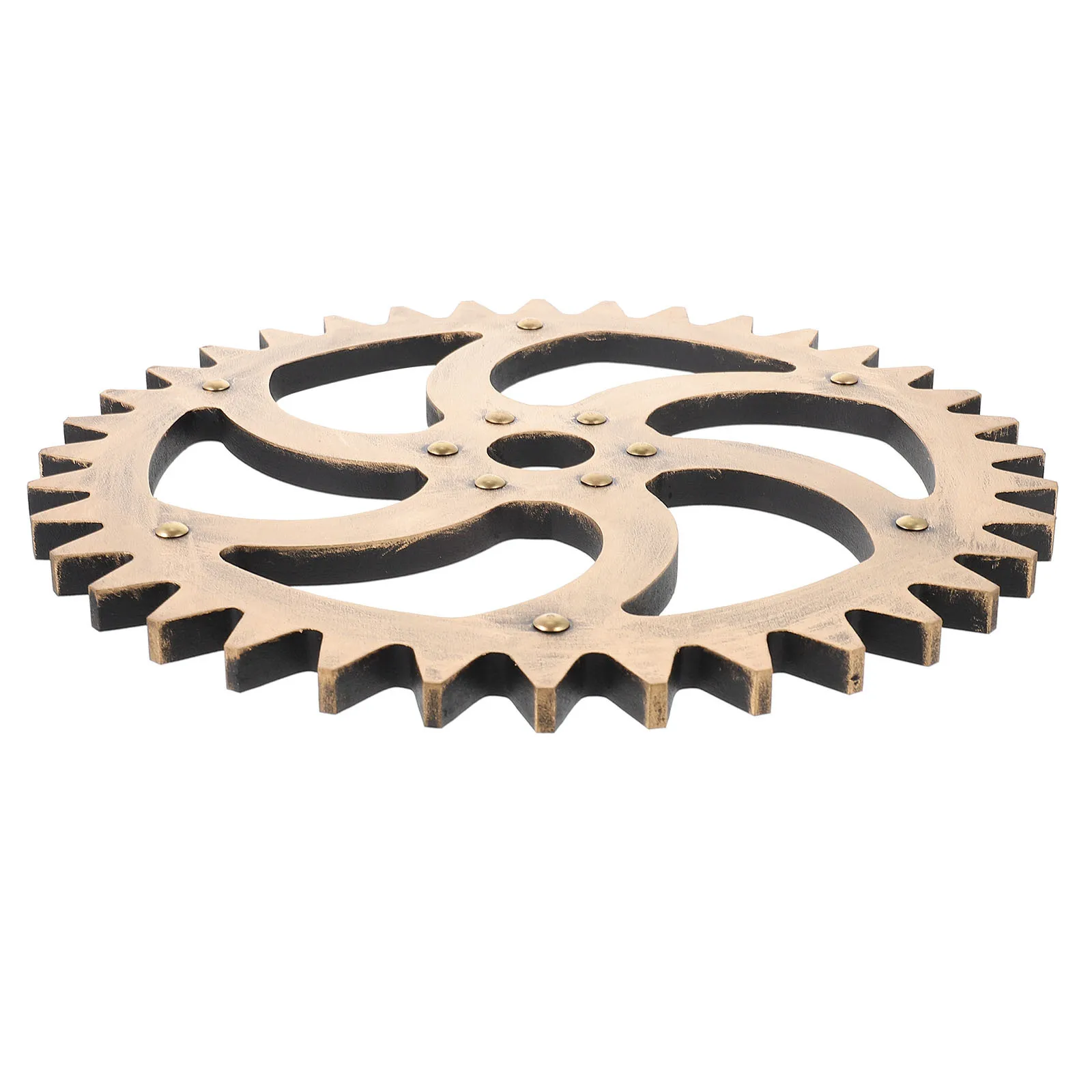 

Wooden Gear Wall Hanging Vintage Style Round Gear Ornament Unique Wall Decor Home Bar Coffee Shop Decoration Gift