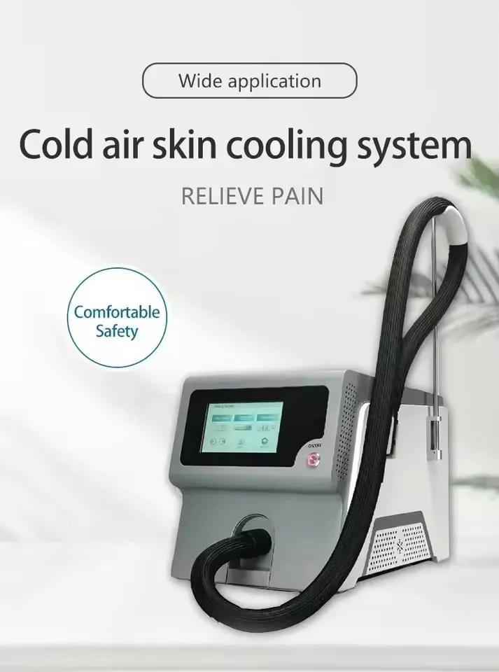 2026 Air Cooling System For Laser Treatment Zimmer Air Skin Cooler Machine Low Temperature Cold Air Device
