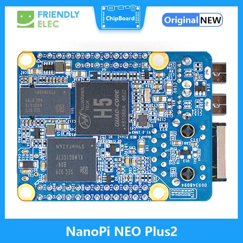 NanoPi NEO Plus2 Demon Board 512MB DDR3 RAM 8GB eMMC Allwinner H5 Quad-core 64-bit high-performance Cortex A53