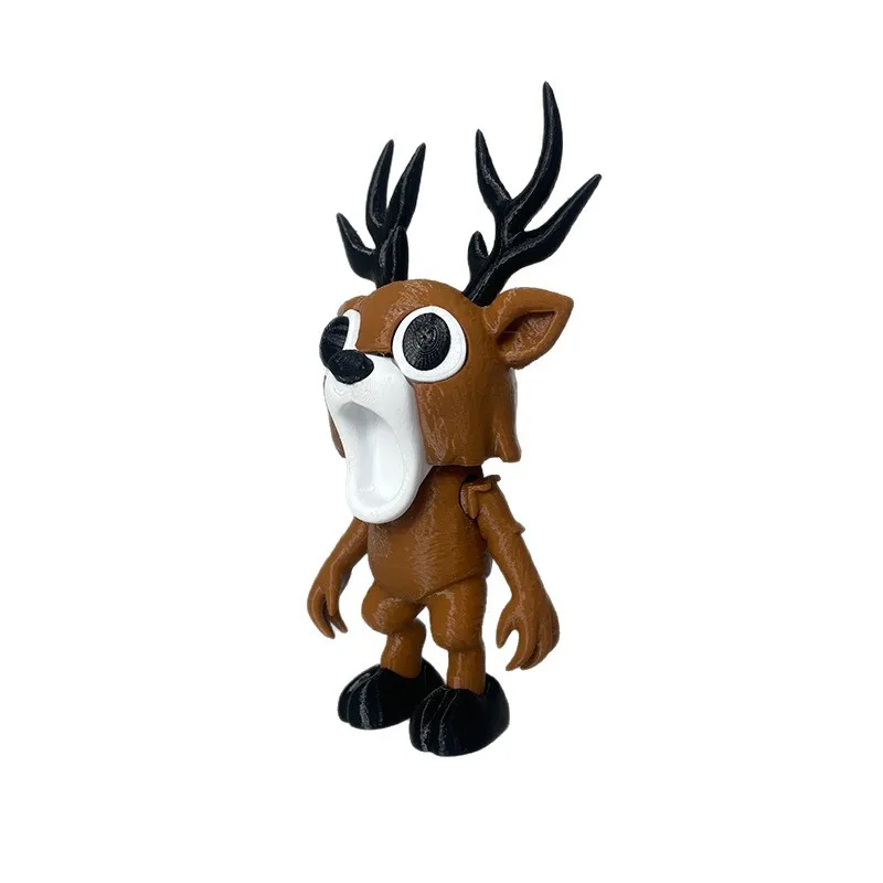 Figurines imprimées en 3D 99 Nuits dans la forêt, jouets 99 Nuits, figurine d'action de cerf et de hibou d'horreur pour garçons et filles, cadeaux d'anniversaire, décoration de chambre