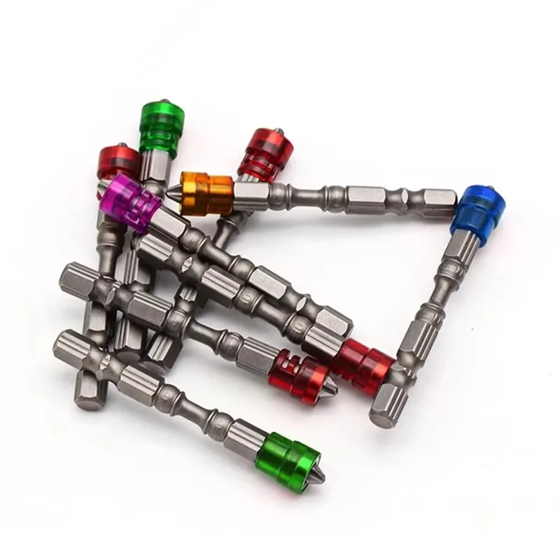 A93Z Magnetic Bit 10Pcs Screwdriver Drill Bit With 1/4 Inch Hex Handle Single Head Electric Drill Tool Attachment