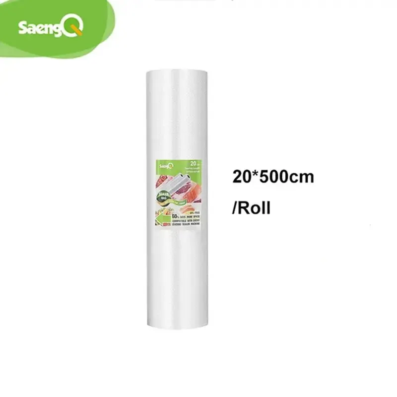SaengQ Vacuümzakken voor Voedsel Vacuümsealer Voedsel Vers Lange Houden 12 + 15 + 20 + 25 + 30 cm * 500 cm Rollen/Lot Zakken voor Vacuümverpakker