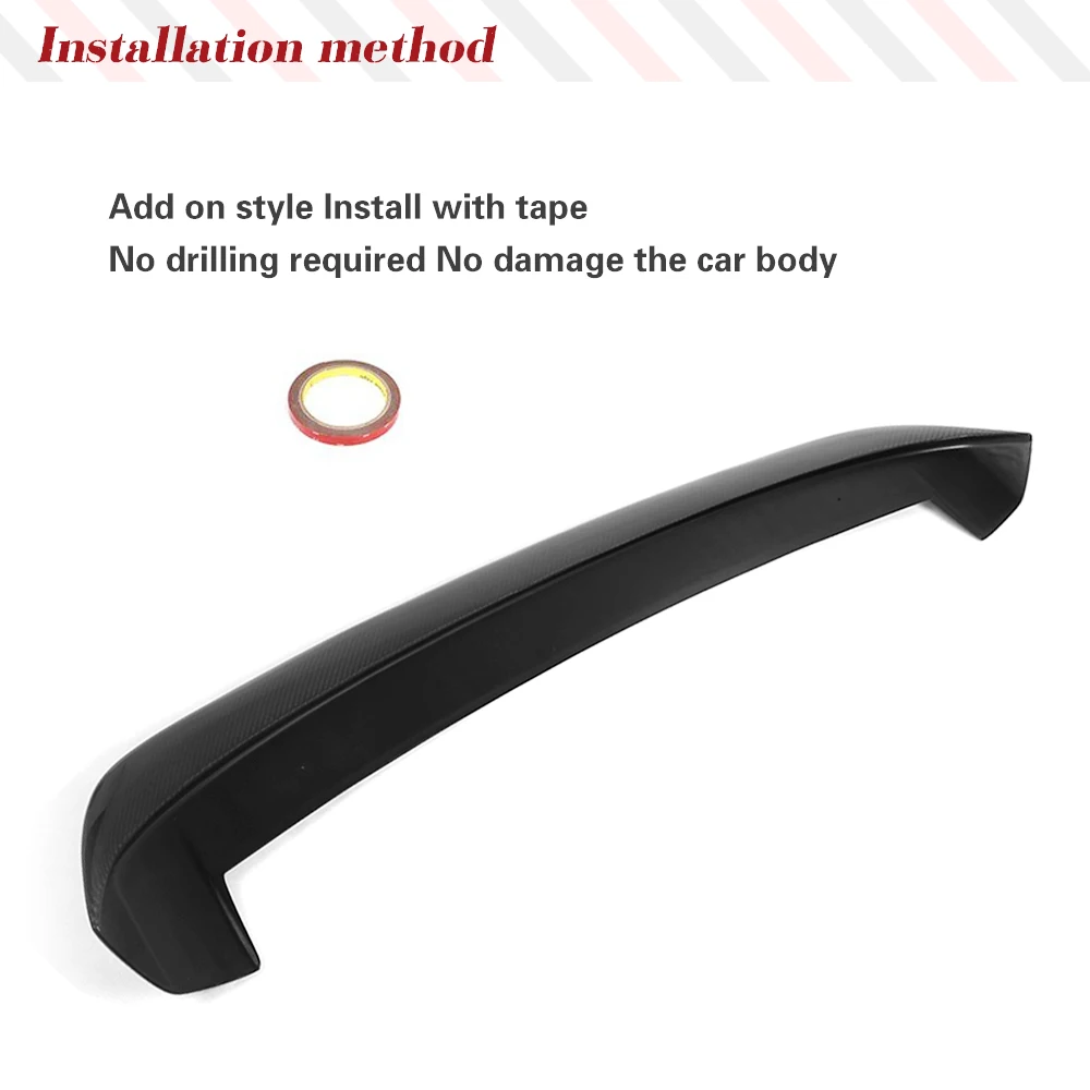 

Carbon Fiber Rear Roof Spoiler Window Wing Trim for BMW 1Series F20 F21 2012-2018 FRP Rear Roof Spoiler Lip