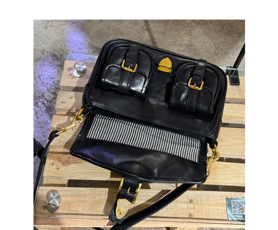 PNDME Mode Vintage Hochwertige Echtleder Damen Schultertasche Casual Reise Party Handgefertigte Rindsleder Umhängetasche – Detail 3