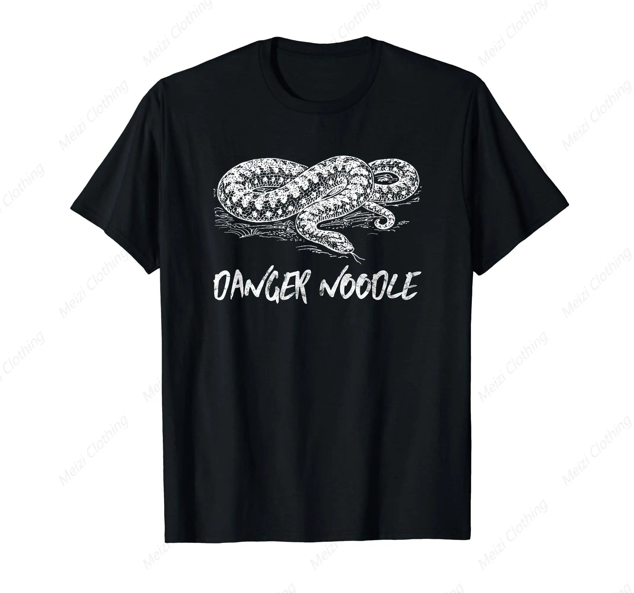 

Fun Snake Shirt Dangerous Face Sports Enthusiast Pig Nosed Reptile T-Shirt Pure Cotton Cool Casual Short Sleeved Shirt