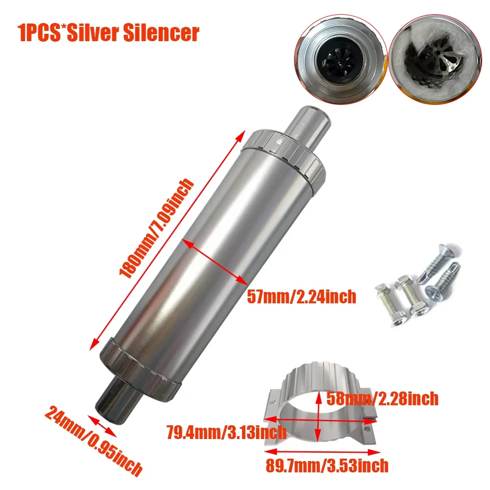 24mm Curved S  Muffler Upgrade Stainless Steel Exhaust Pipe for Webasto Eberspacher Diesel Parking Heater Car Air