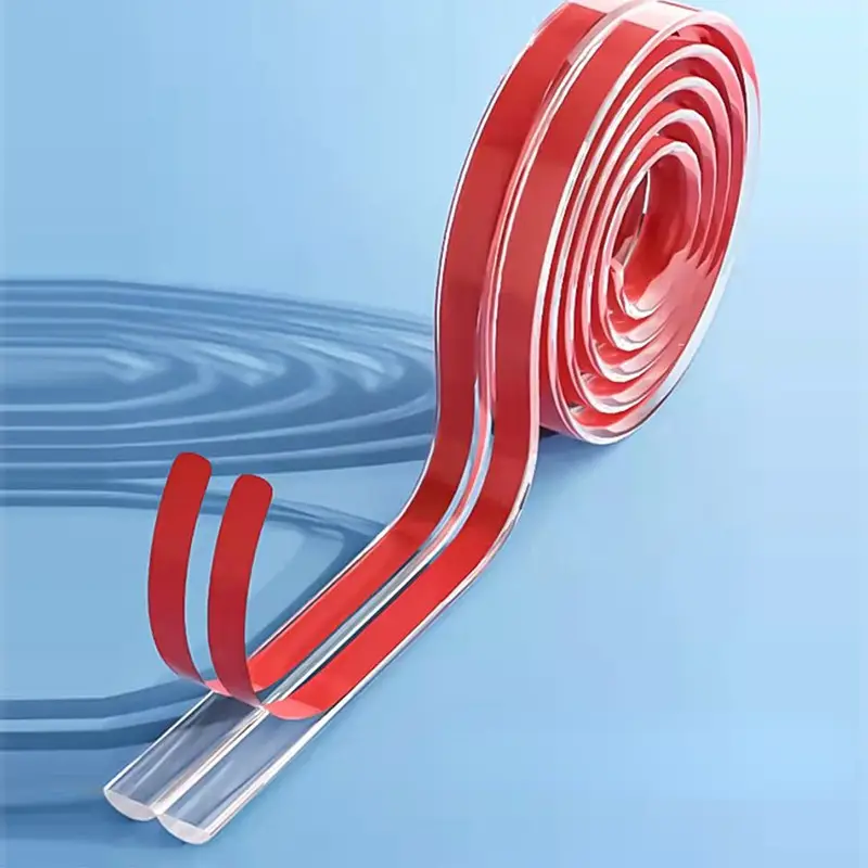 Transparent PVC Baby Protection Strip With Double-Sided Tape Anti-Bumb Kids Safety Table Edge Furniture Guard Corner Protectors - Image 2