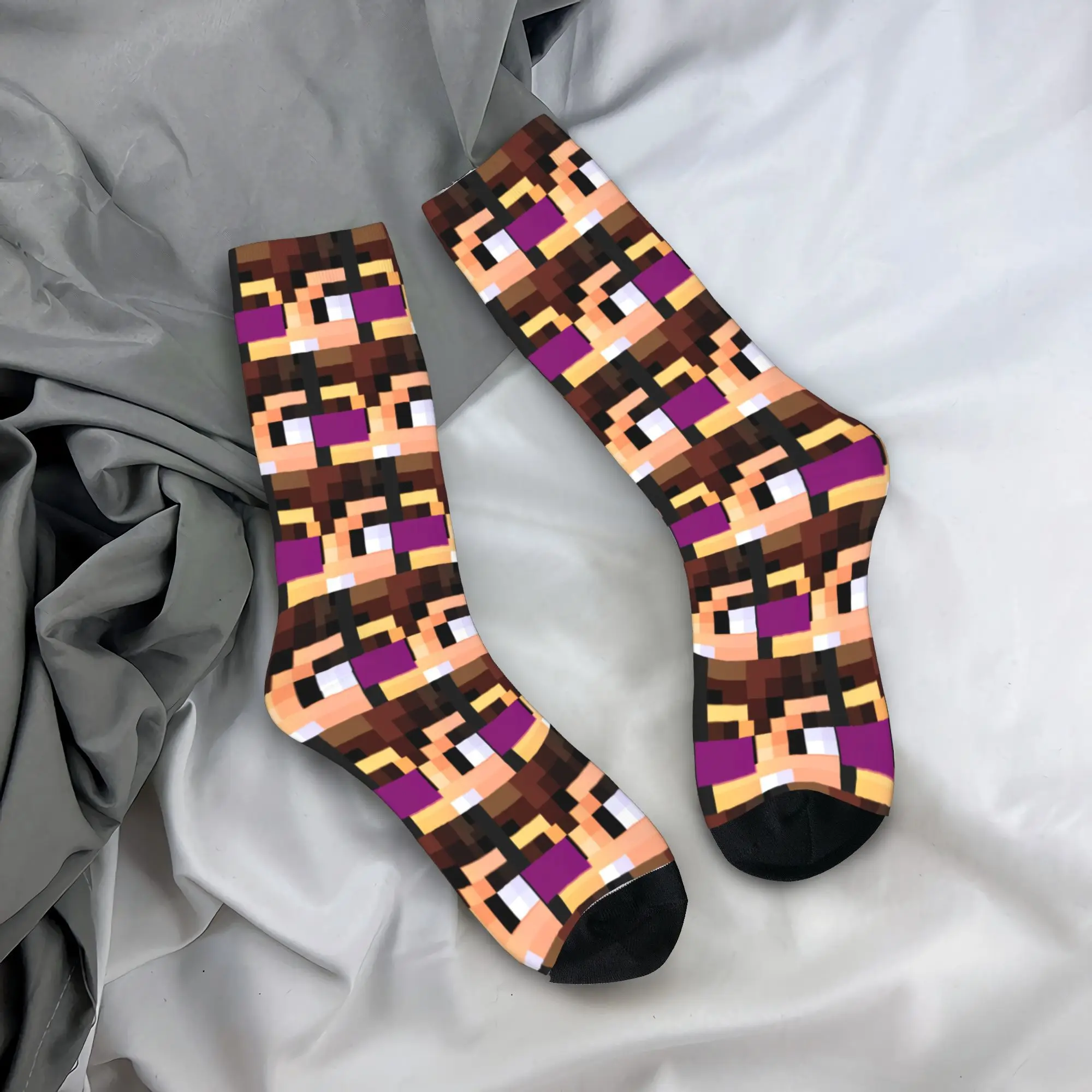 

Всесезонные носки Vegetta Karmaland, впитывающие пот чулки в стиле Харадзюку, спортивные носки средней длины, мягкие для мужчин и женщин, рождественский подарок