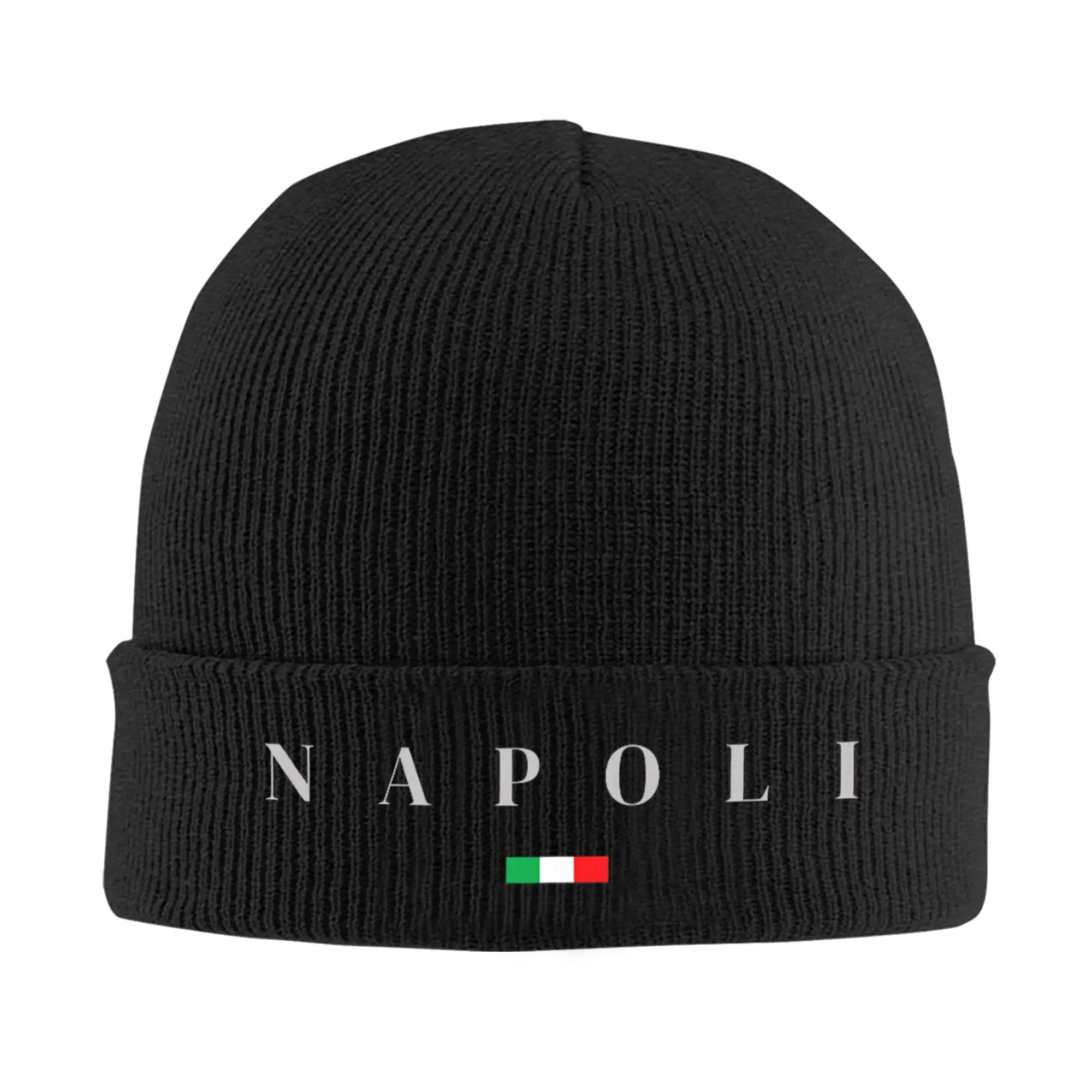 Napoli Campania Naples Italy Flag Knitted Caps Women Men Skullies Beanies Autumn Winter Hip Hop Hat Acrylic Travel Hip Hop Melon