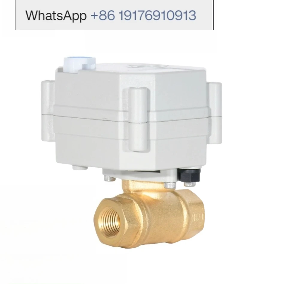 A20-T15-B2-B Micro 2-Way Electric Ball Valve Brass Flashlight Integrated DN15 24V 220V - Compact Size Electric Control Valve