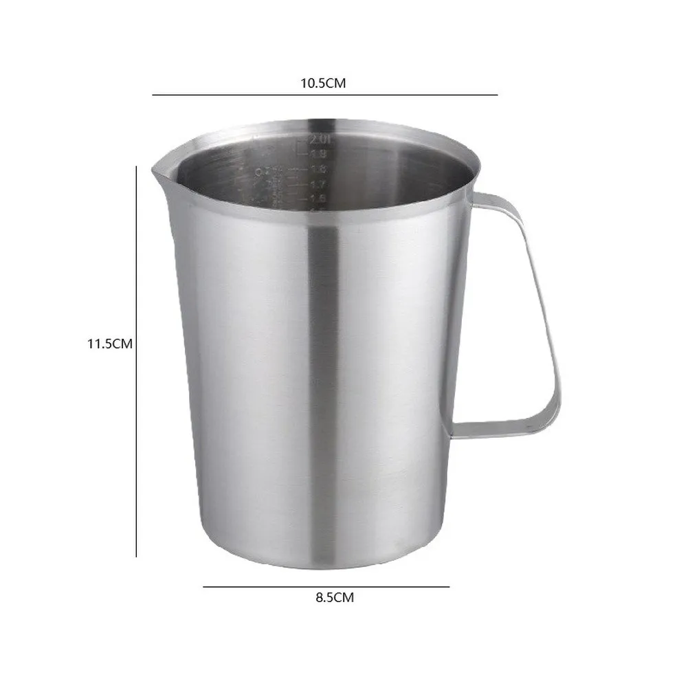 Accurate Measurement Kitchen Tool Stainless Steel Measuring Cup Clear Scale Markings Accurate Measurement Lines