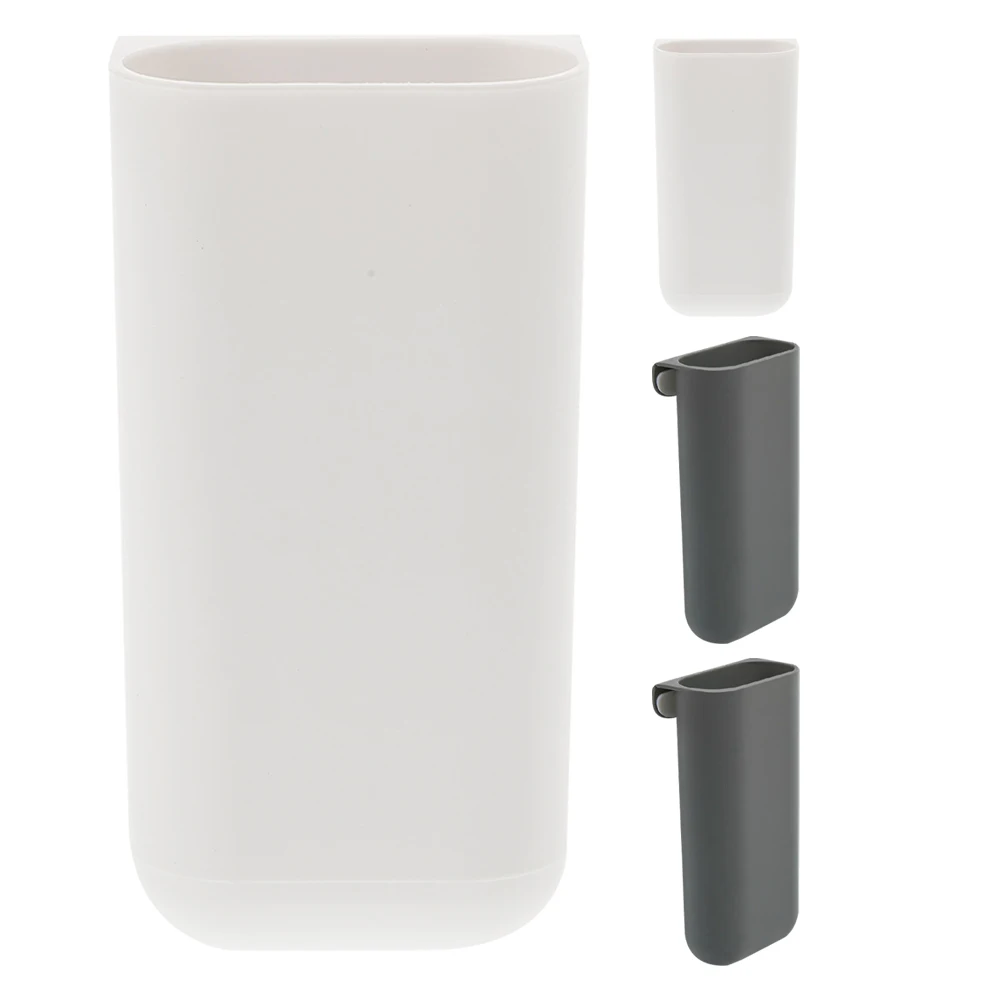 

4pcs Multi-Use Pen Holder Pp Desktop Organizer For Pens Pencils Rulers Self-Adhesive Storage Container Adhesive Pencil