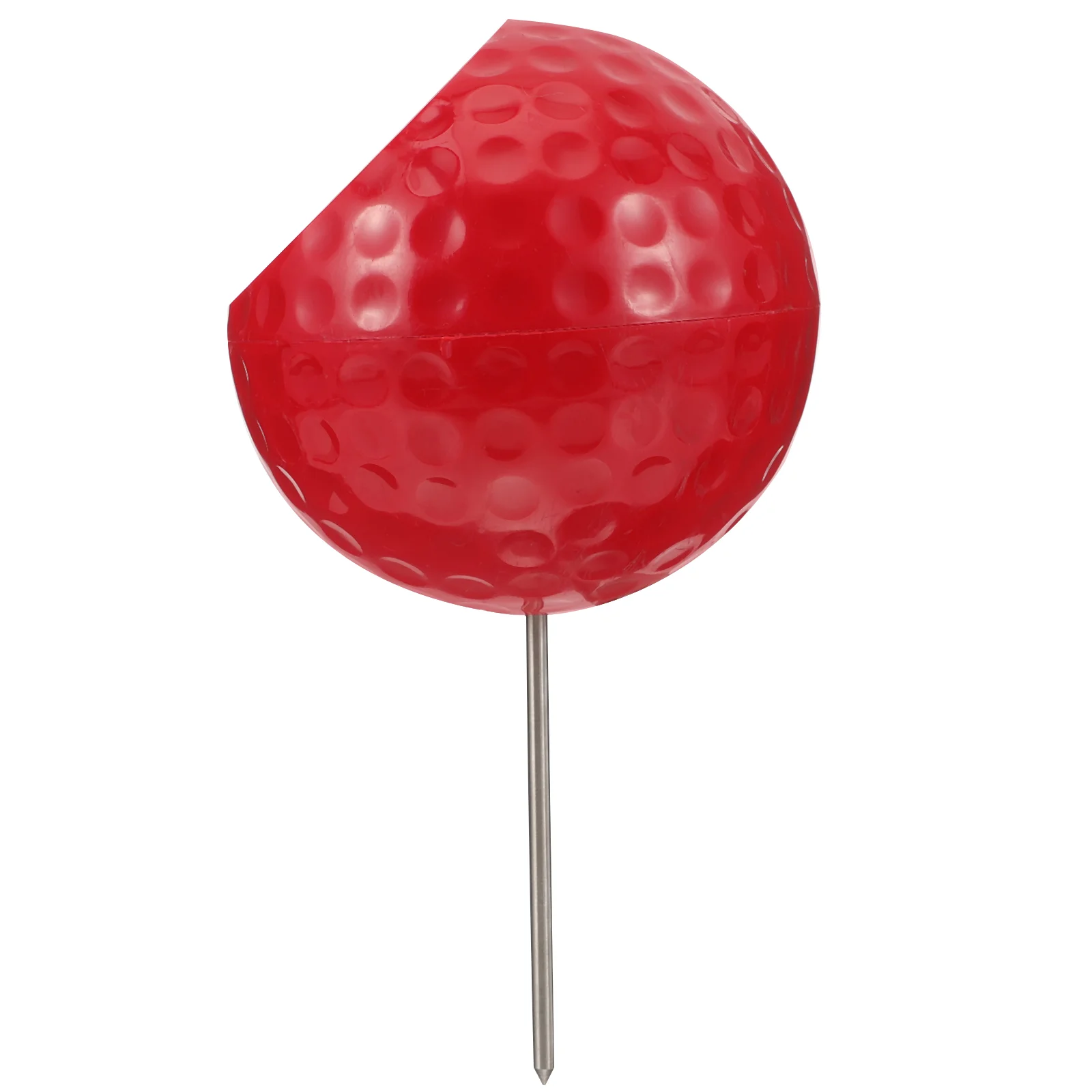 Golf Course Tee Golden Supplies (red Bevel) Golfing Court Marker to Serve Maker Tool Ball Position Marking Supply