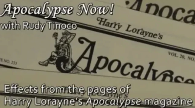 

Apocalypse Now! by Rudy Tinoco (Season 2) - Magic tricks (Instant Download)