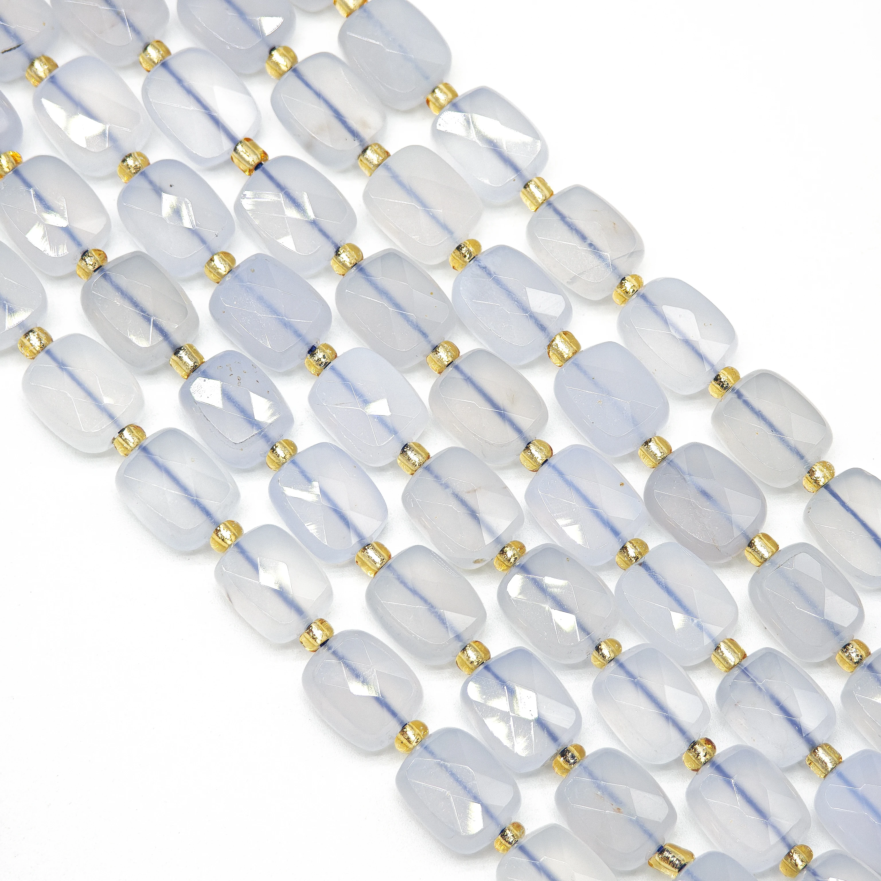 square facet lapis lazuli yellow tiger's eye stone blue chalcedony amethyst bracelet necklace jewelry  accessory free shipping