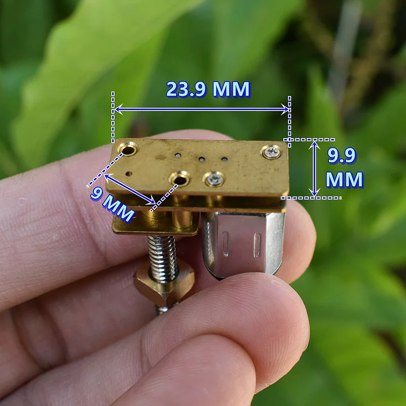 Mini N20 Full Metal Linear Screw Slider Gear Motor for DIY 3D Printer Lifting Platform Robotic Arm DC 3V-6V Long Screw Shaft