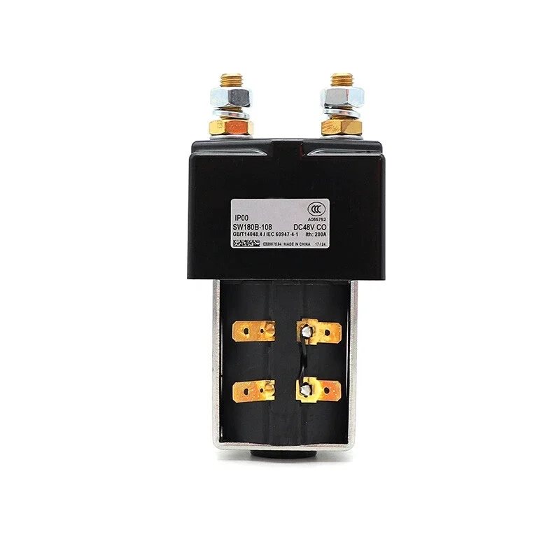 

SW180B-108 48V 200A Solenoid DC Contactor for Curtis Golf Carts Albright Contactor