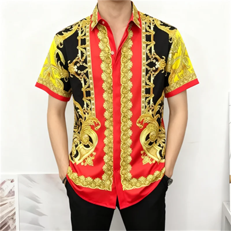 

2026 men's printed T-shirt, men's and women's short sleeved shirt, 100% fiber, fashionable and comfortable, casual gift light lu