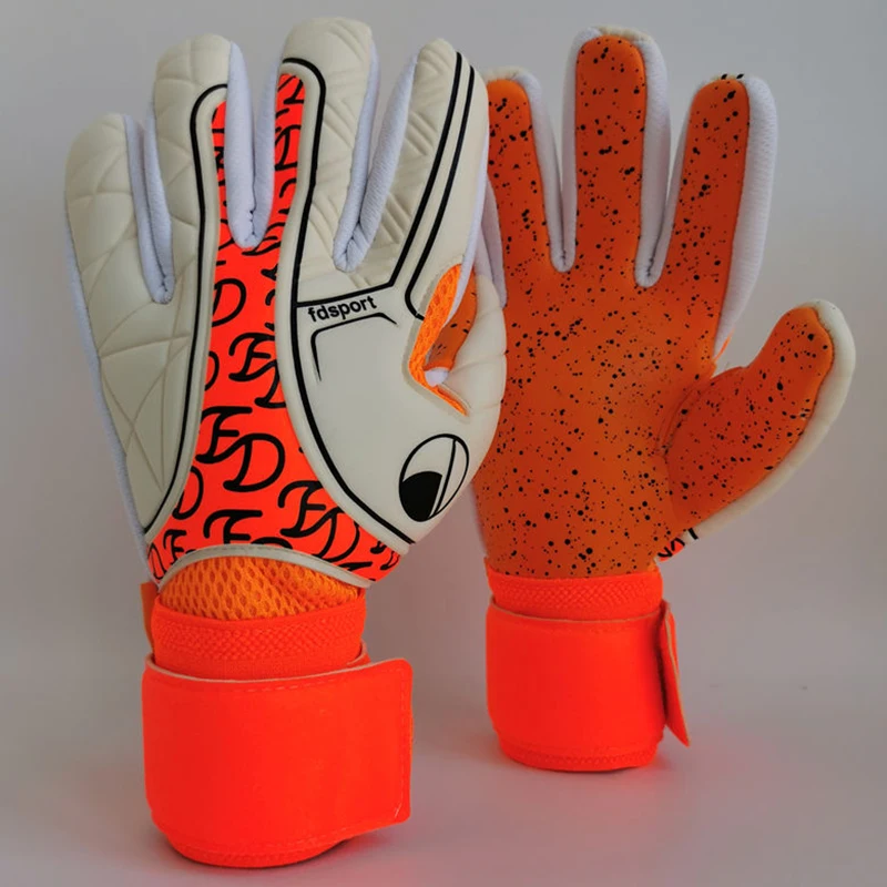 Guantes de portero de fútbol para chico, guantes de portero de fútbol para adultos, portería de protección, guantes de portero de látex grueso para fútbol para niños