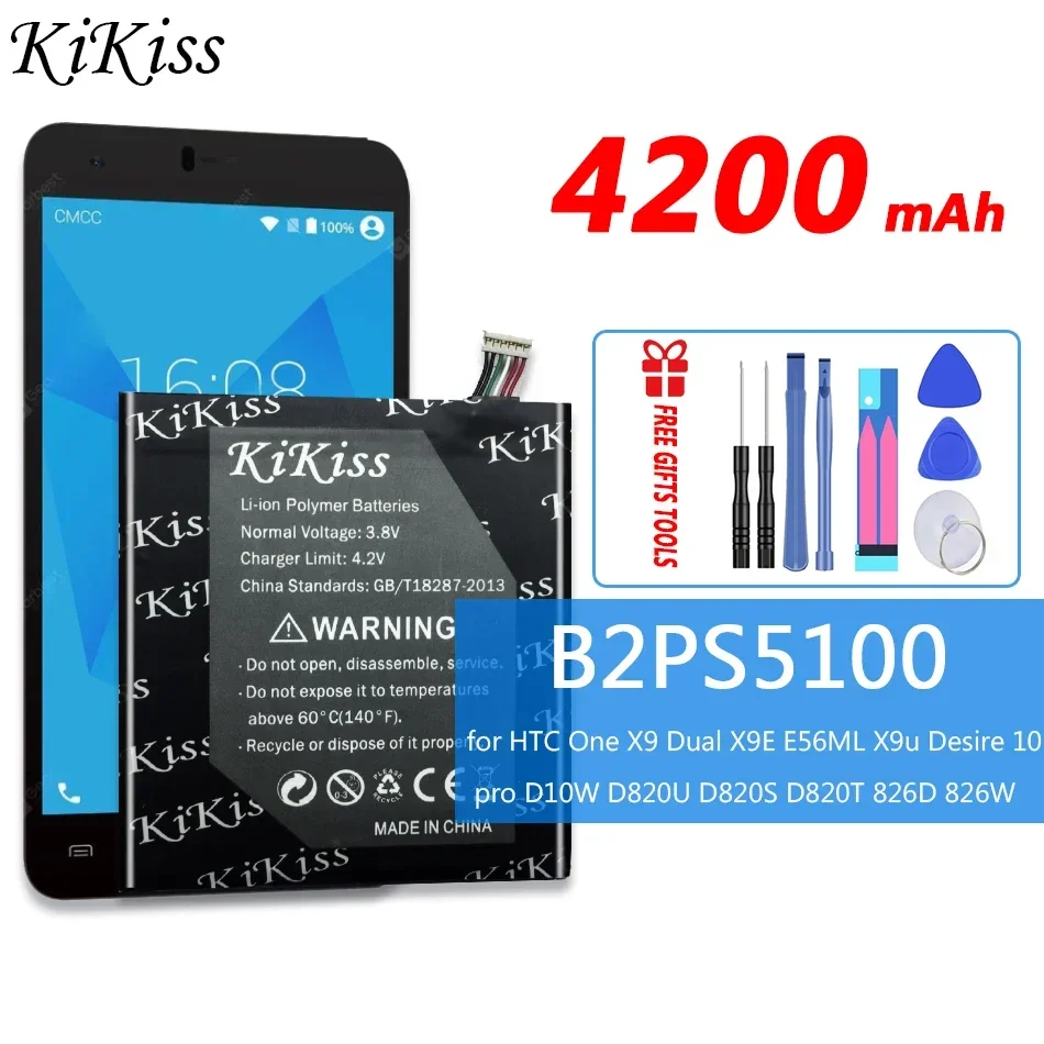 

High-capacity 4200mAh Mobile Phone Battery for HTC One X9 Dual X9E E56ML X9u,Desire 10 pro D10W D820U D820S D820T 826D 826W