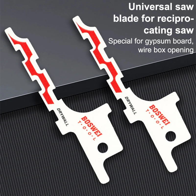 2pcs Mini Reciprocating Jig Saw Blades Drywall Reciprocating Saw Blade 85/86 Type Wire Box Drywall Access Sawzall Blades