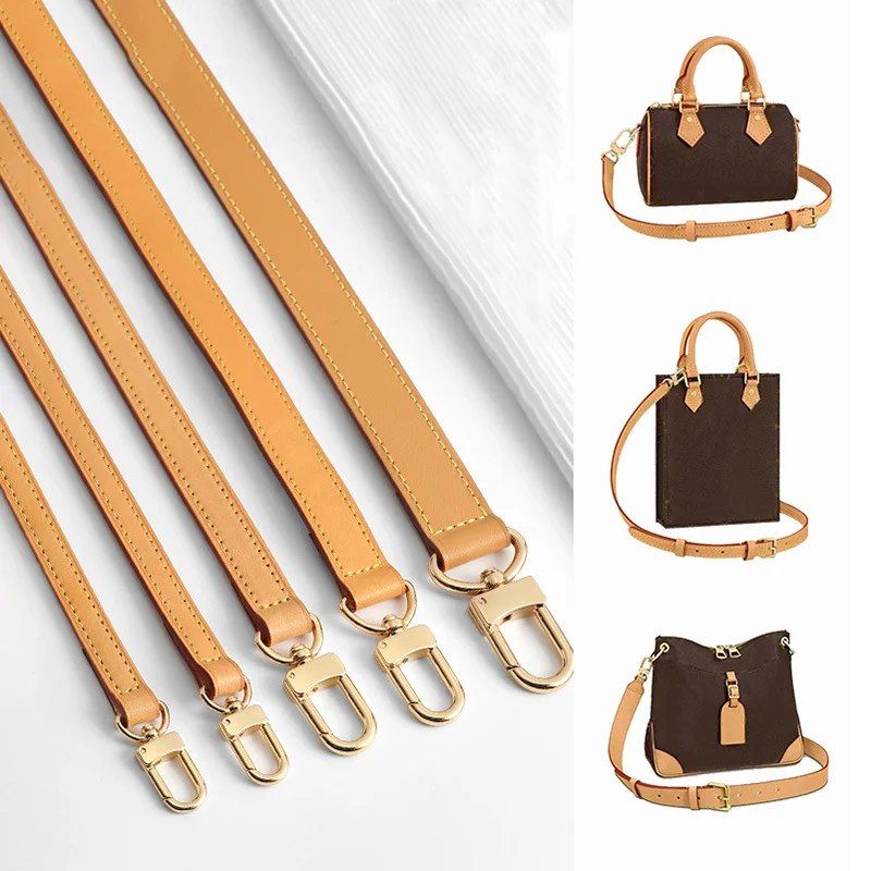 

100% leather bag for LV Speedy 20 25 30 shoulder strap adjustable diagonal length bag with 120cm accessories