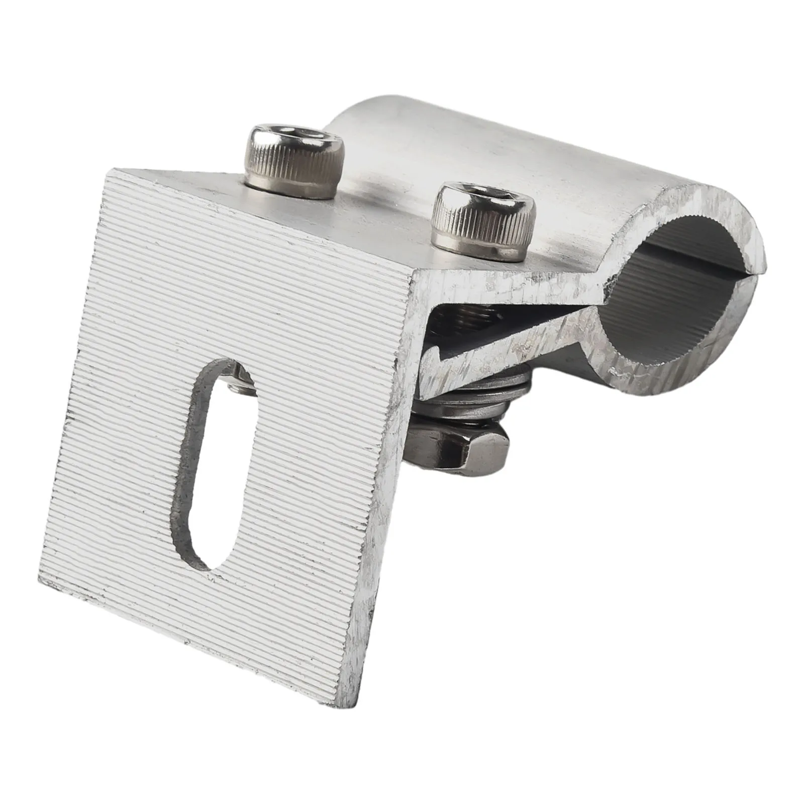 PV Module Racking System Clamp  Horizontal Mounted Aluminum Rails  Secure Attachment  Easy Connection with Splices