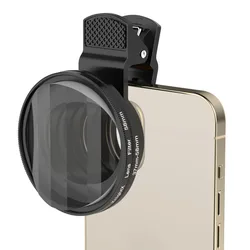 KnightX Lens Universal Clip  Mobile Phone Professional cpl Macro Fisheye Lens Zoom Kaleidoscope Filter For Phone Android