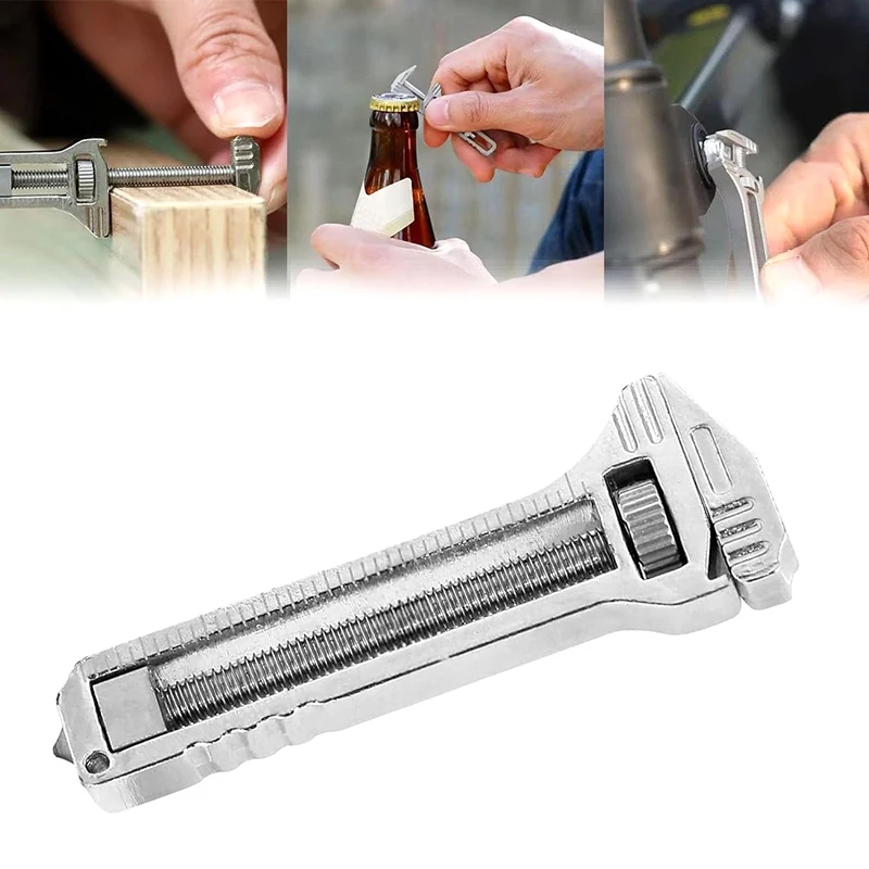 

Portable Titanium Multitool Combines Bottle Opener Tungsten Attack Head Nail Puller And Caliper Outdoor Camping