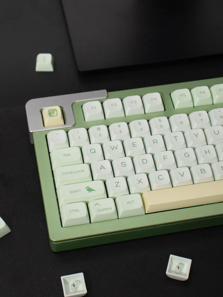 XDA Botanical Keycaps for Mechanical Keyboard Green 142 Keys PBT Dye Sublimation GK61 Anne Pro 2 Varmilo Game PC