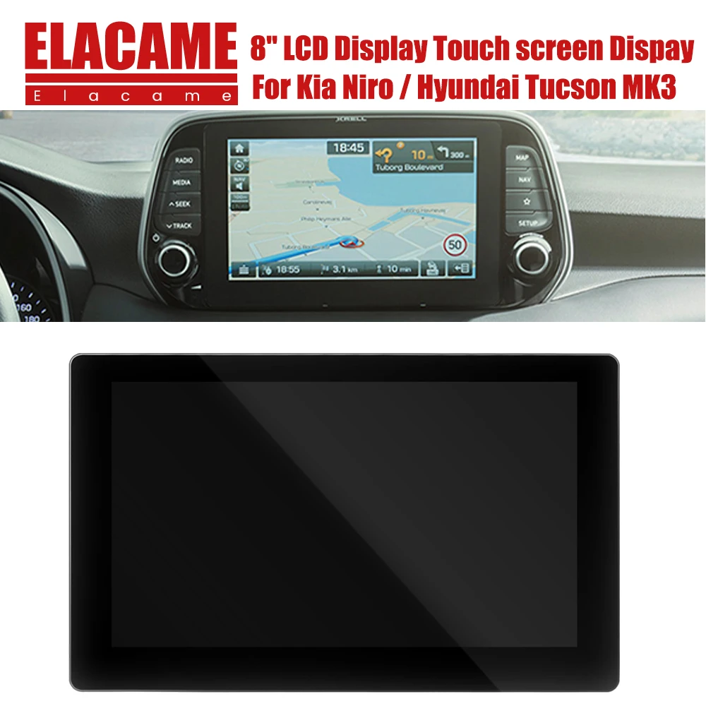 8 "Touch Screen LCD Display LA080WV9 (SL) (02) voor Hyundai Tucson MK3 Radio KIA Sportage Auto Radio Navigatie Monitor Onderdelen