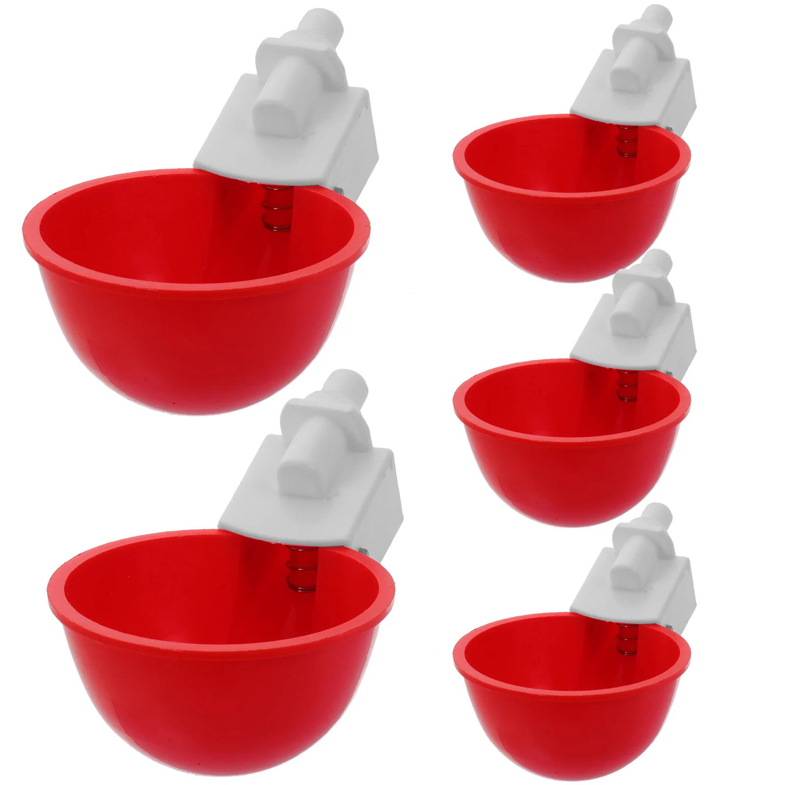 

1 Set Automatic Chicken Water Cups Poultry Feeding Tools Smooth Detachable Design Easy Cleaning Compatible Buckets Pipes For