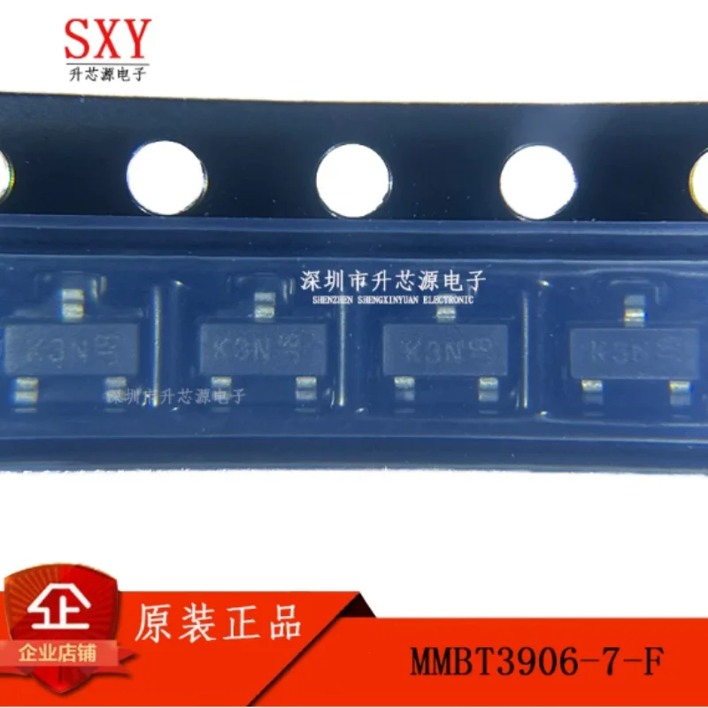 Original MMBT3906-7-F MMBT3906LT1G MMBT3906 screen printed K3N PNP transistor