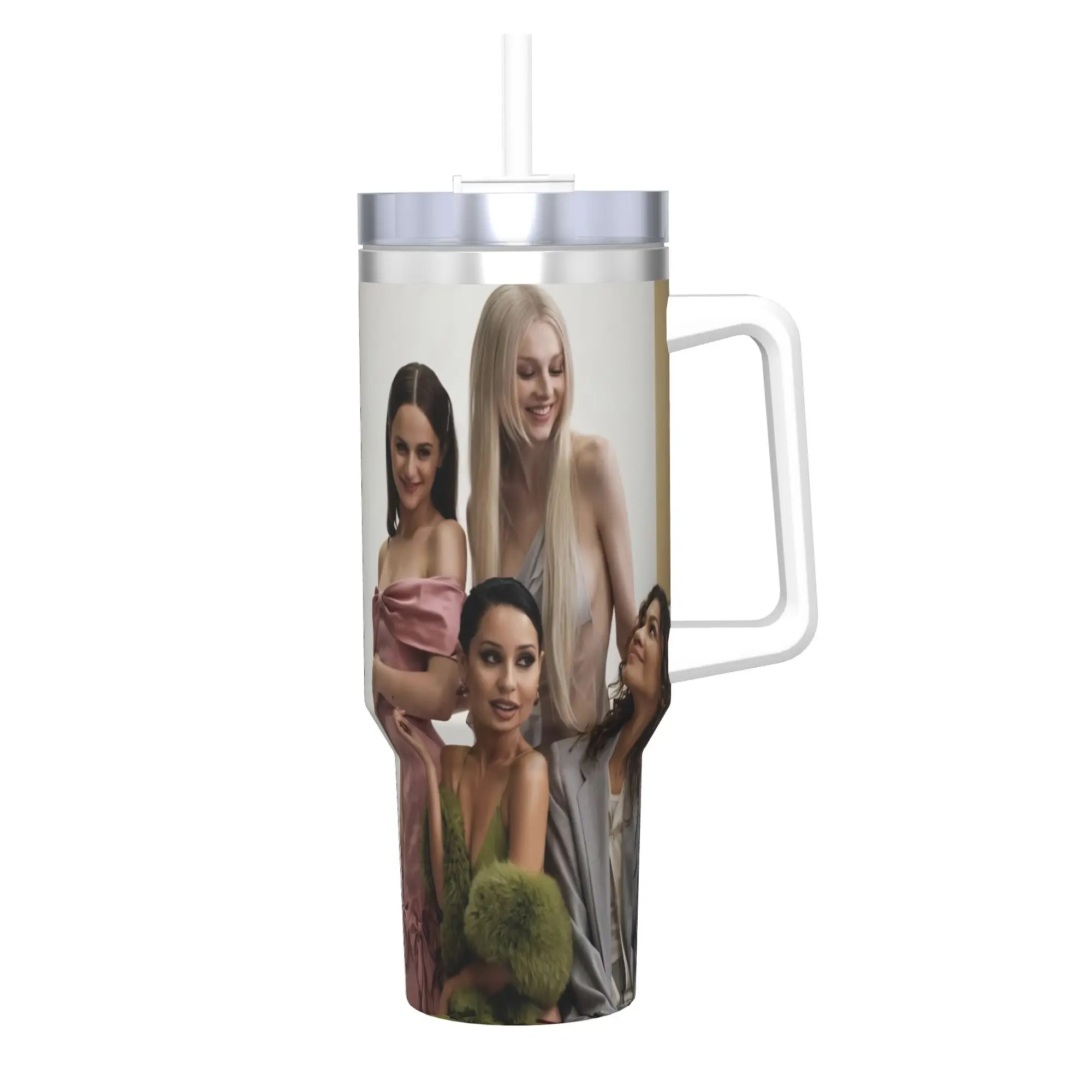 Euphorias Saison 3 – Gobelet isotherme avec couvercle – Tasse thermique en acier inoxydable à double paroi – Bouteille de voiture 40 oz