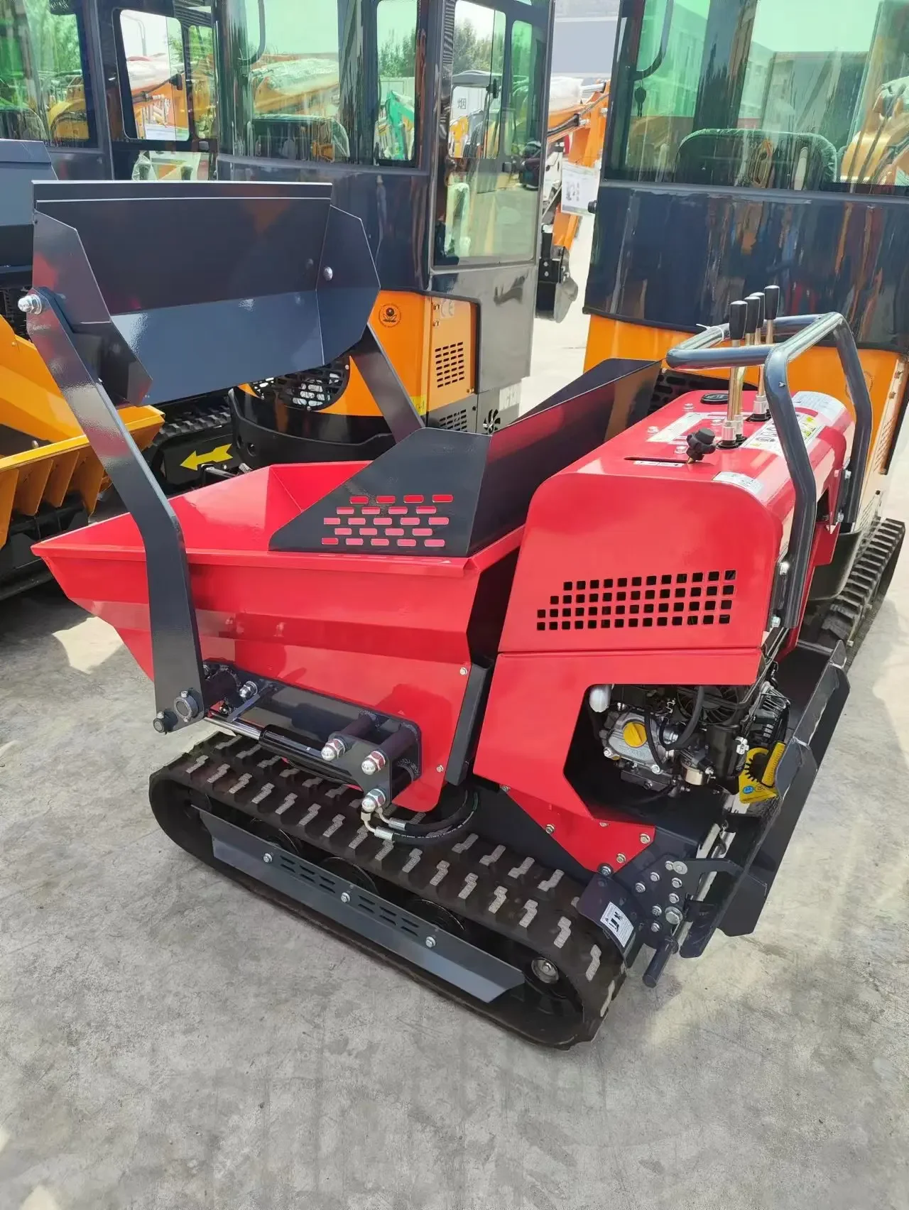 شاحنة قلابة مطاطية رخيصة الثمن 800 كجم، 1000 كجم HT500 شاحنة قلابة مطاطية لمركبة النقل