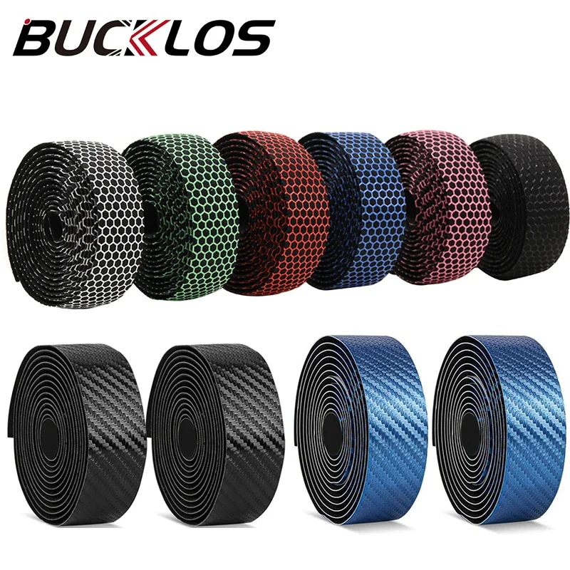 BUCKLOS Road Bicycle Handlebar Tape Comfortable Soft Cycling Drop Bar Tape Anti-skip Professional Road Bike Tapes Bicycle Parts