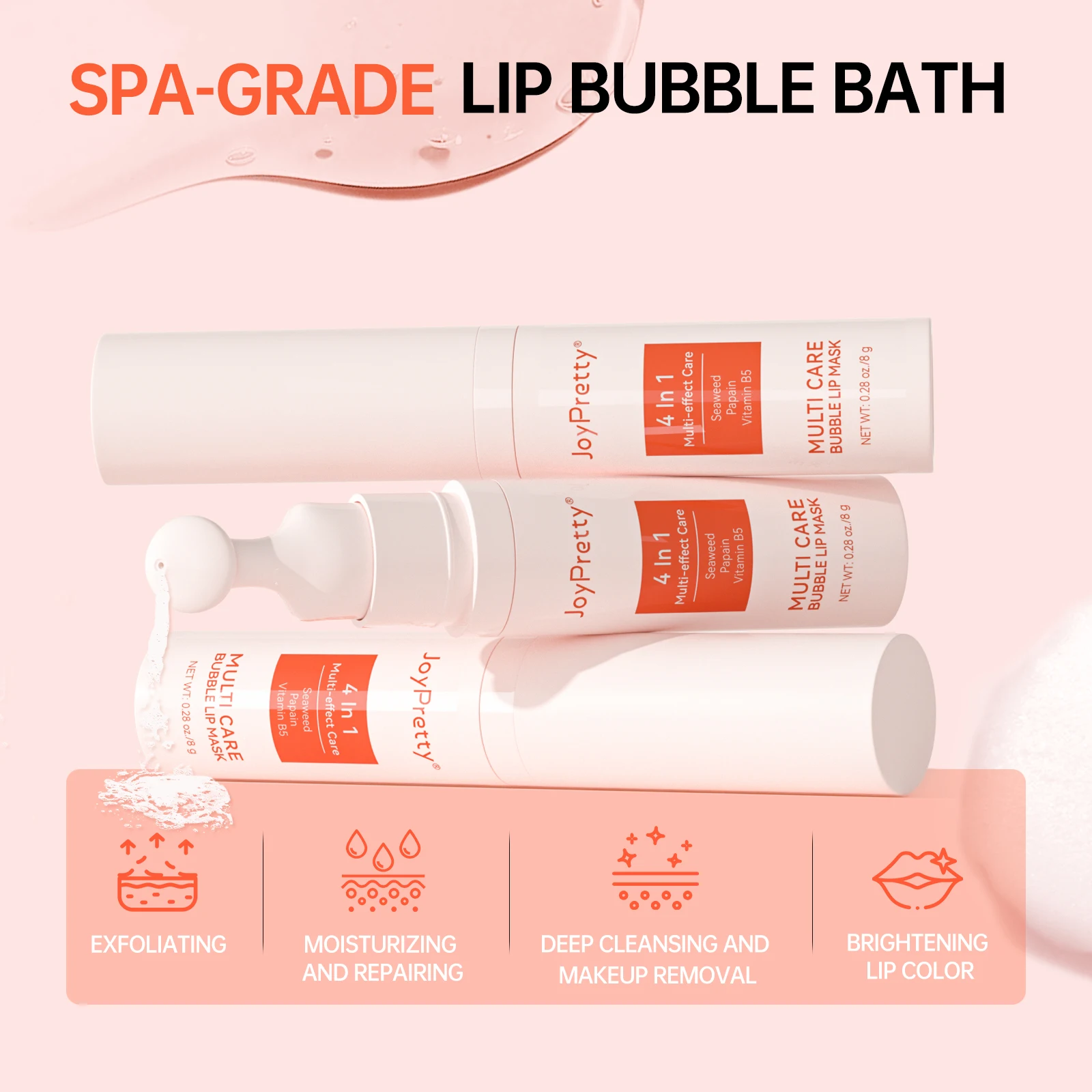 Bubble Lip Balm Dark Lip Remover Gloss Oil Makeup Deep Clean Moisturizer Exfoliating Lip Care Mask JoyPretty