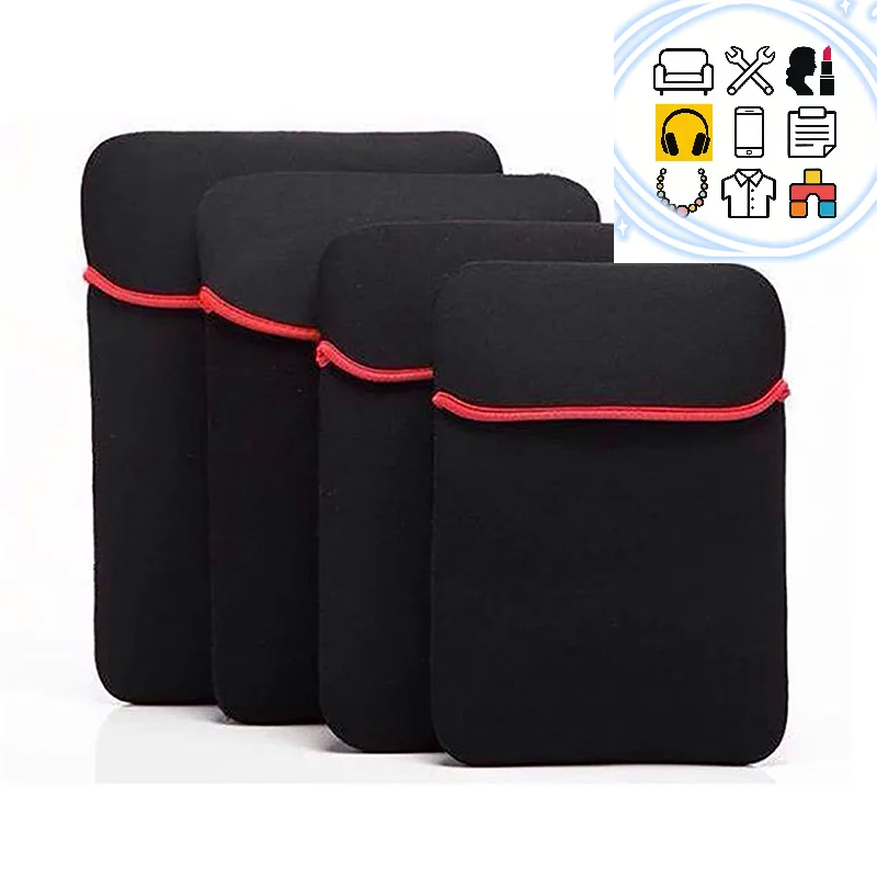 7-14 Inch Laptop Pouch PC Case Bag Protective Bag Soft Sleeve Tablet PC Case Bag Tablet PC Case Bag