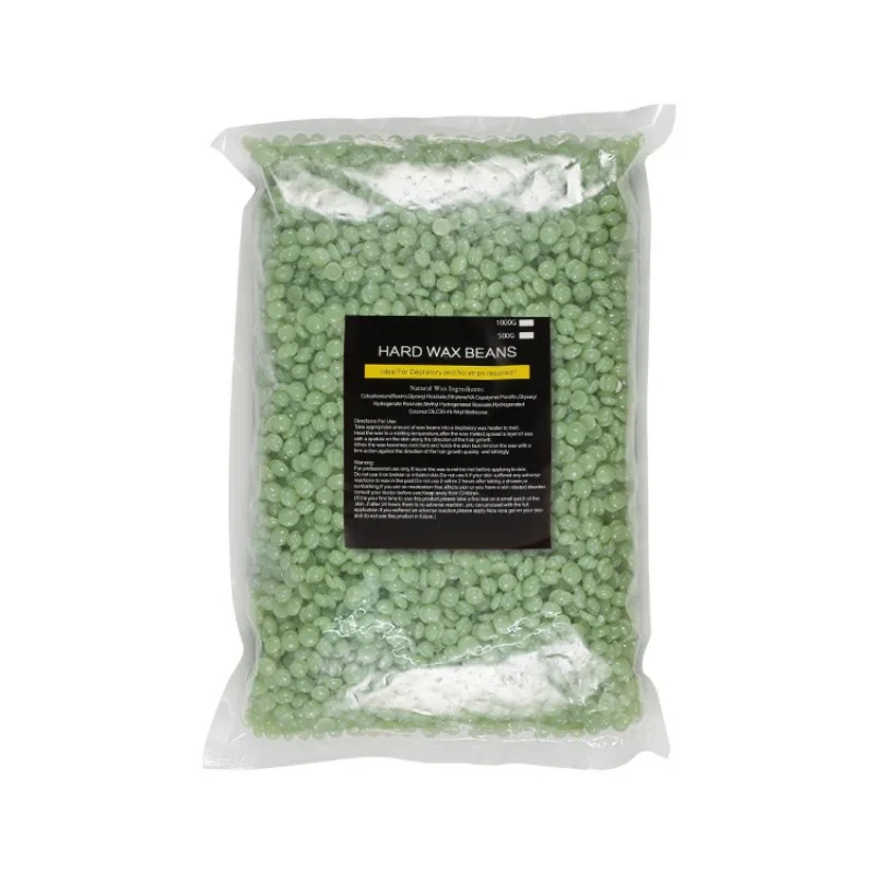 1 كجم فاصوليا شمع لإزالة الشعر - حل شمع احترافي للبشرة الناعمة، إزالة شعر شمع فعال في المنزل أو الصالون