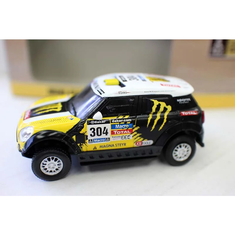 دييكاست 1:43 مقياس DA * KAR Mini All4 داكار سبيكة سيارة نموذج تحصيل لعبة هدية تذكارية عرض حلية