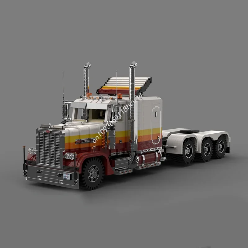 

5942pcs MOC Peterbilt Tri Axle Truck Technical Model Building Blocks Construction Assemble Festival Gift DIY Toy Brick Birthday