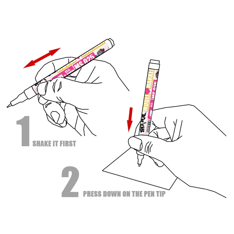 MOSHI MS025 Paint Marker Set 7PCS S001-S007 Skin Color Markers Model Color Pen Water-Based Paint Coloring Tool for Model Doll