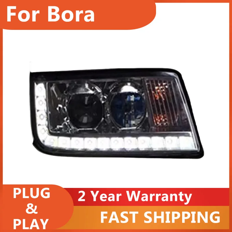 

KOWELL Car Styling For VW Volkswagen Bora Headlight 2001 2002 2003 2004-2005 Bora Headlamp DRL Turn Signal Low High Beam Project