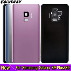 G960F G965F dla Samsung Galaxy S9 Plus 3D szkło powrót przypadku baterii S9 dla Samsung S9 Plus obudowa pokrywa drzwi tylne z klejem