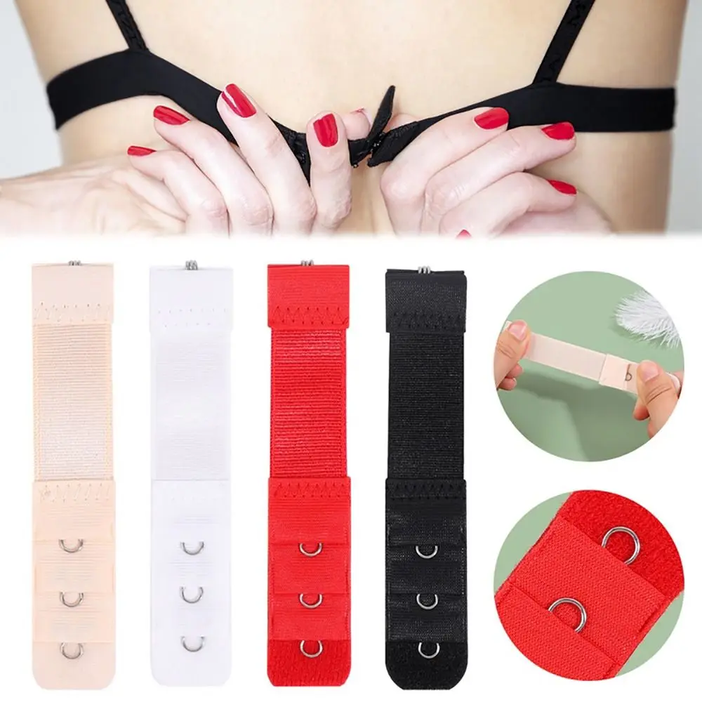 1/8Pcs fibbia per cintura fibbie per estensione del reggiseno accessori per biancheria intima regolabili Clip per gancio per cinturino Expander chiusura in Nylon 1 fila 3 ganci