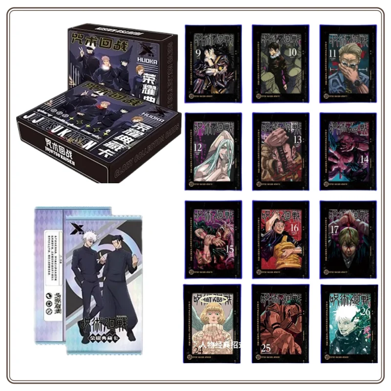 Original Jujutsu Kaisen Ryomen Sukuna Card Itadori Yuji Fushiguro Megumi Satoru Gojo Collectible Anime Cards Children Toy Gifts