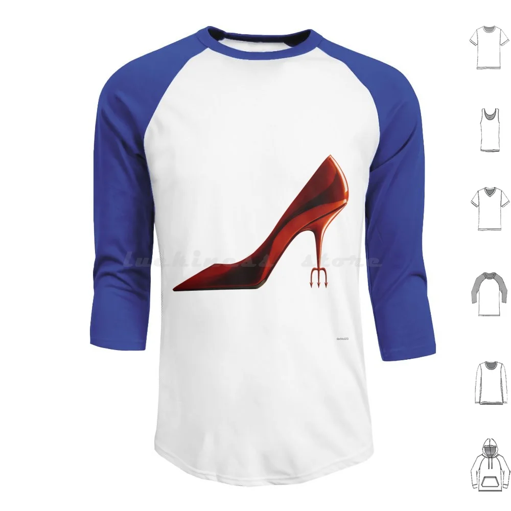 The Devil Wears Hoodies Long Sleeve The Devil Wears Shoe Devil Pitchfork Trident High Heel Miranda Priestly Film Meryl