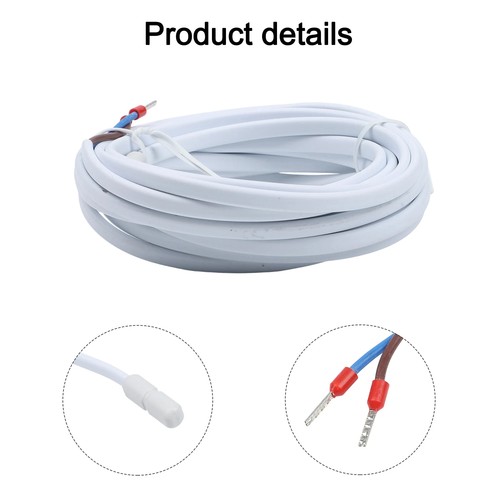 For Floor Heating Temperature Probe 300cm Cable Length with 10K25 Degree Sensor for Precise For Floor Temperature Monitoring