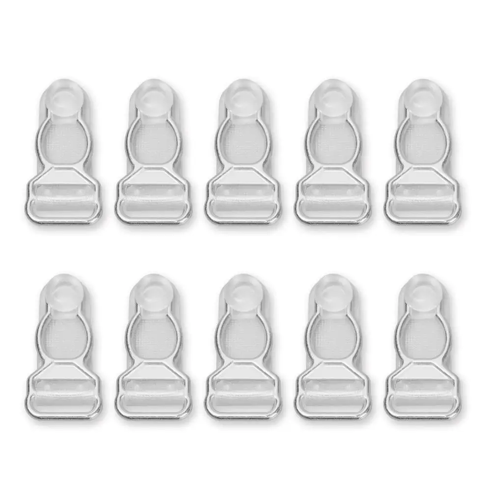 10pcs Plastic Corset Leg Garter Adjusting Buckle Alloy Sock Clips Suspender Ends Buckles Hosiery Stocking Grips Belt Clip Hooks