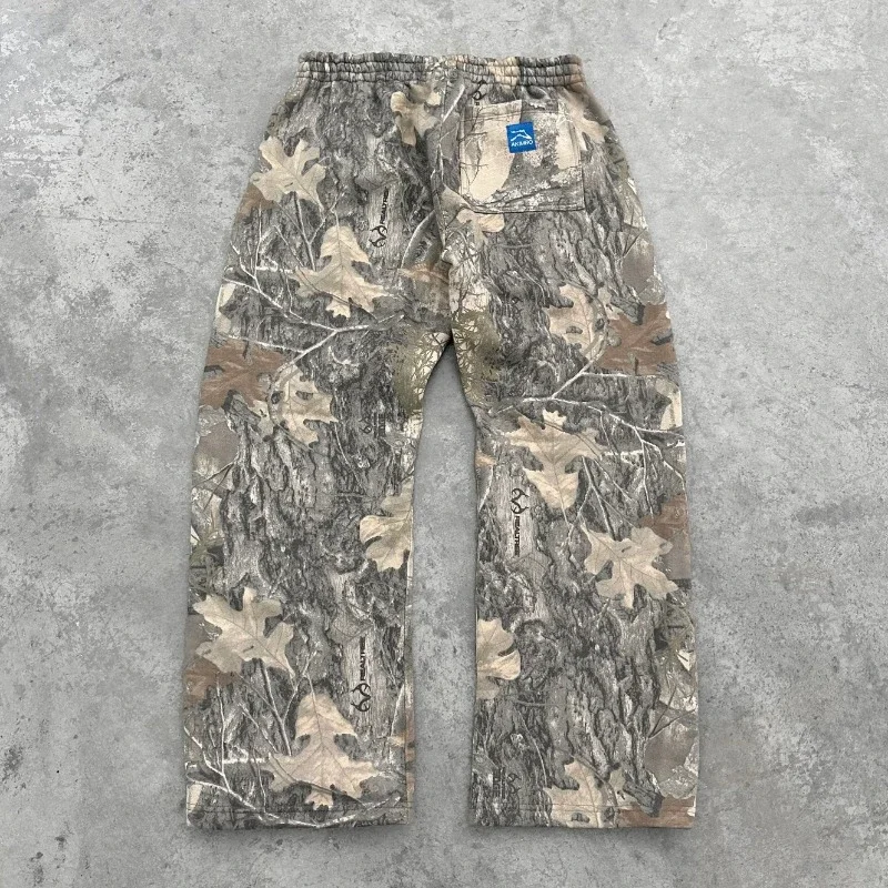 

Y2K men pants Harajuku vintage Camouflage Pattern Baggy Casual Sweatpants Hip Hop gothic men women wide leg trousers streetwear
